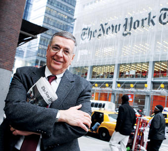 For the past three years, Clark Hoyt ’64 has worked to maintain the highest level of journalistic standards at The New York Times. Photo: Daniella Zalcman ’09